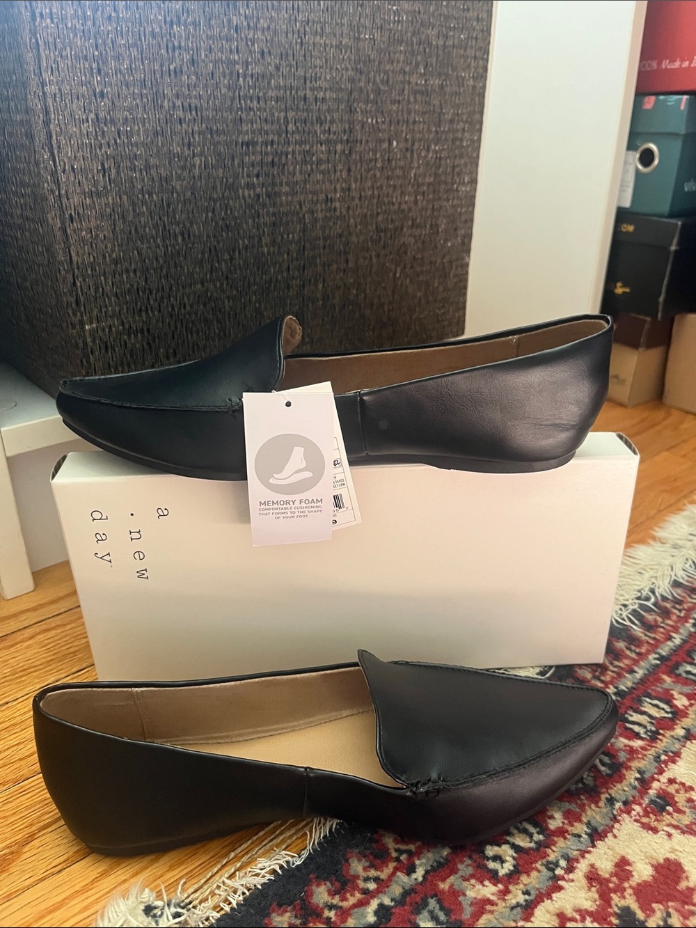 a new day Black Women's Slip-On Loafers